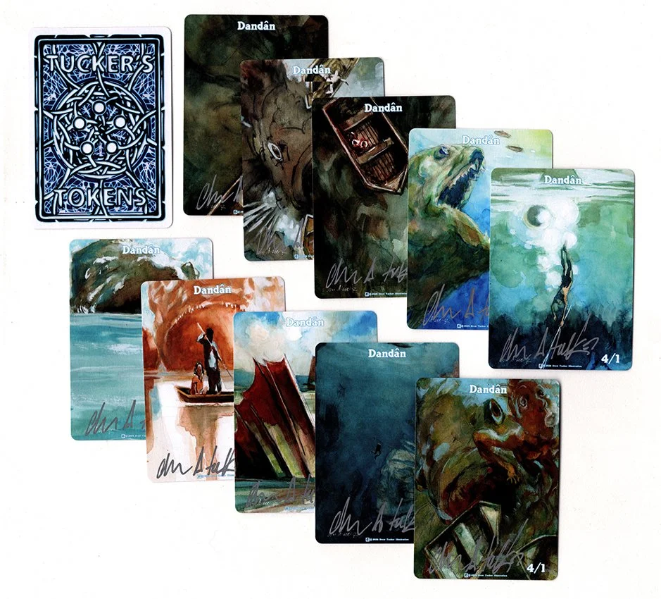 DanDanページ Dandan Tokens — Drew Tucker Illustration™